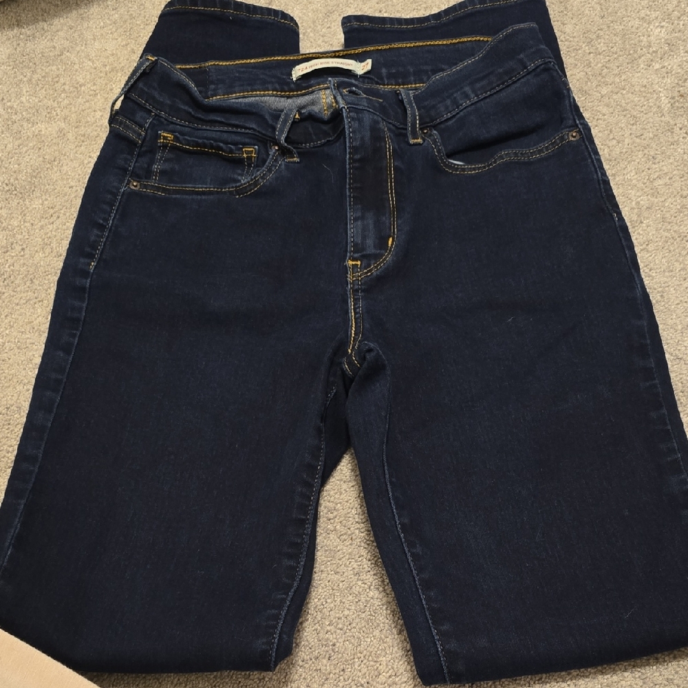 Womens Dark Blue Jeans